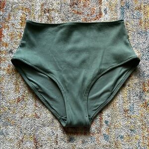 H&M Ribbed Olive Bikini Bottoms